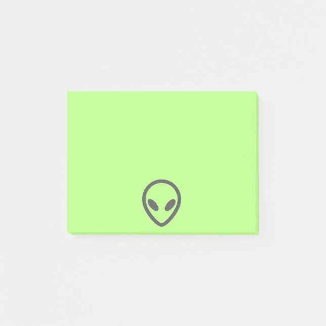 Alien glauben Gewohnheit Post-it Klebezettel (Vorderseite)