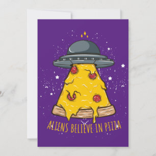 Alien glaubt an Pizza Einladung