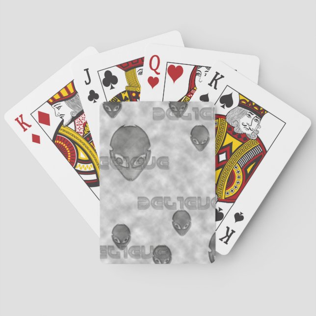 Alien glaubt spielkarten (Rückseite)