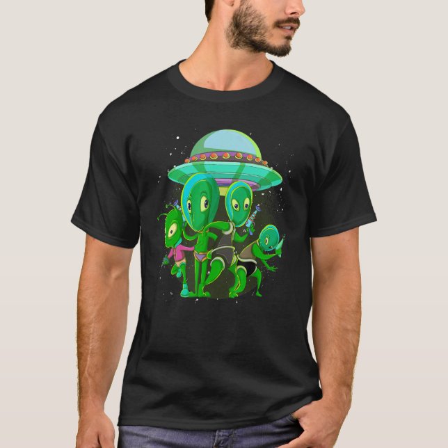 Alien Glauver Extraterrestrial Ufo Sci Fi Niedlich T-Shirt (Vorderseite)