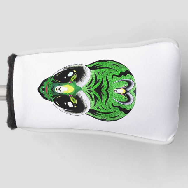 Alien Goat Hybrid Golf Headcover (Vorderseite)