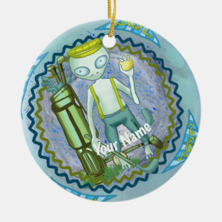 Alien Golf Ornament