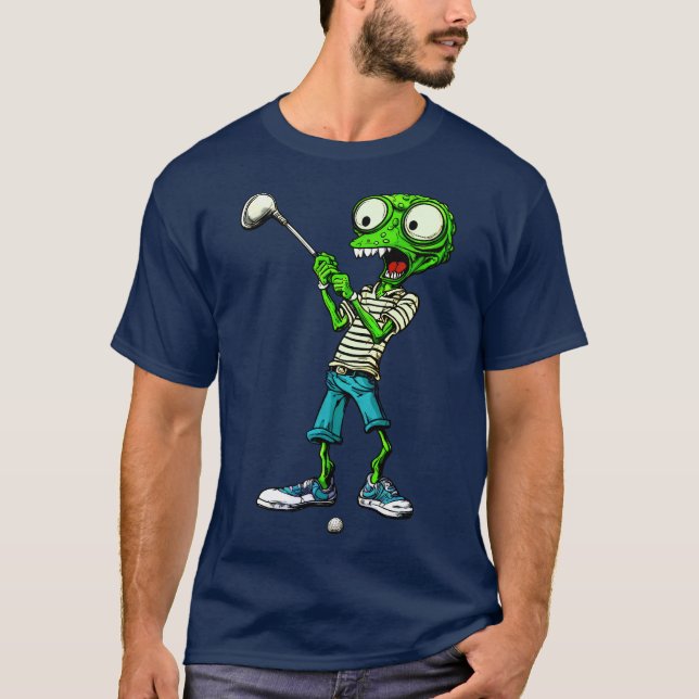 Alien Golfer T - Shirt (Vorderseite)