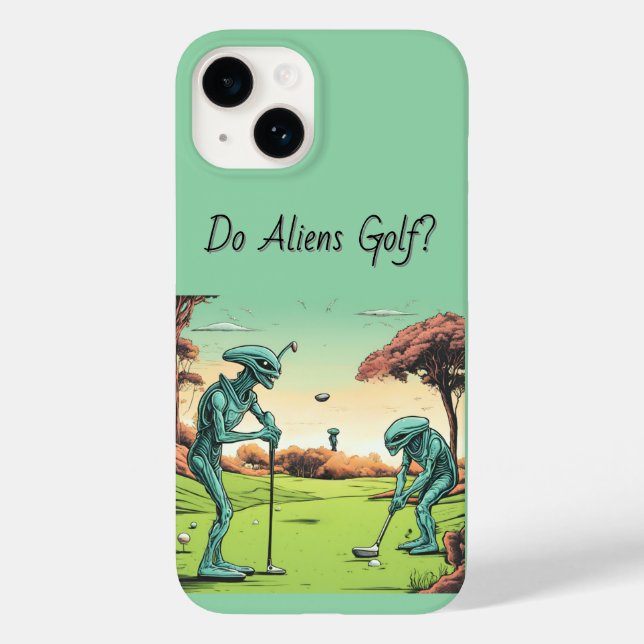 Alien Golfers Phone Case (Rückseite)