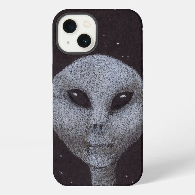 Alien-Grauen iPhone Hülle (Rückseite)