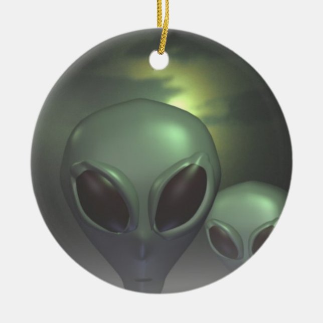 Alien grays keramik ornament (Vorne)