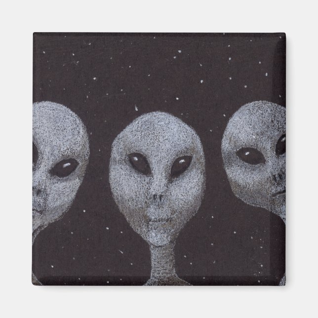 Alien Grays Magnet (Vorne)