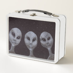 Alien Grays Metall Lunch Box