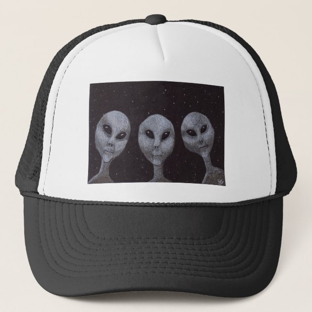 Alien Grays Truckerkappe (Vorderseite)