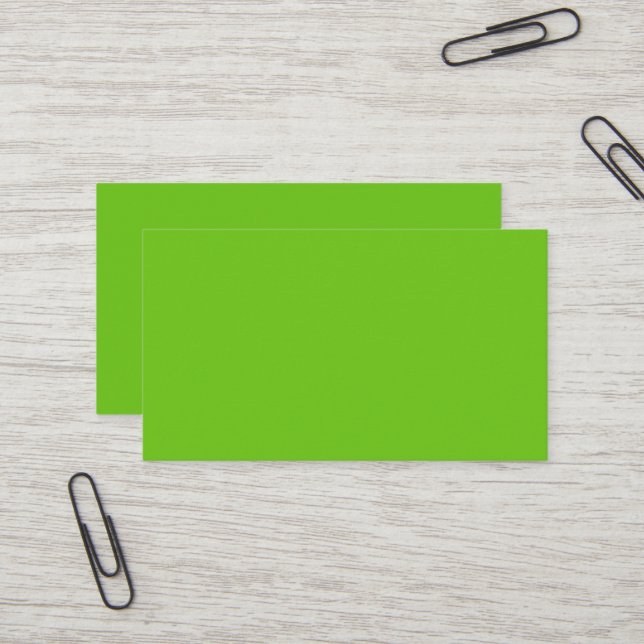 Alien Green Business Card Visitenkarte (Vorderseite/Rückseite Beispiel)