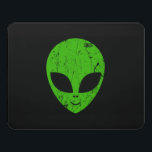 Alien Green Head Ufo Science Fiction Türschild<br><div class="desc">Alien Green Head Ufo Science Fiction Extraterrestrial Grunge Smile Face</div>