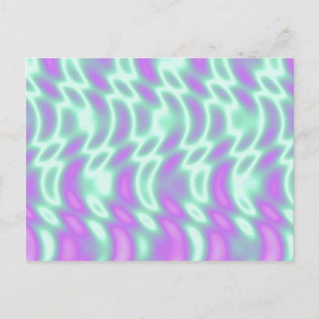 Alien Green Postcard Postkarte (Vorderseite)
