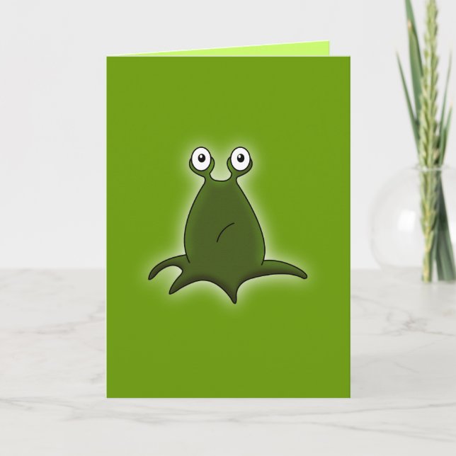 Alien Greeting Card Karte (Vorderseite)