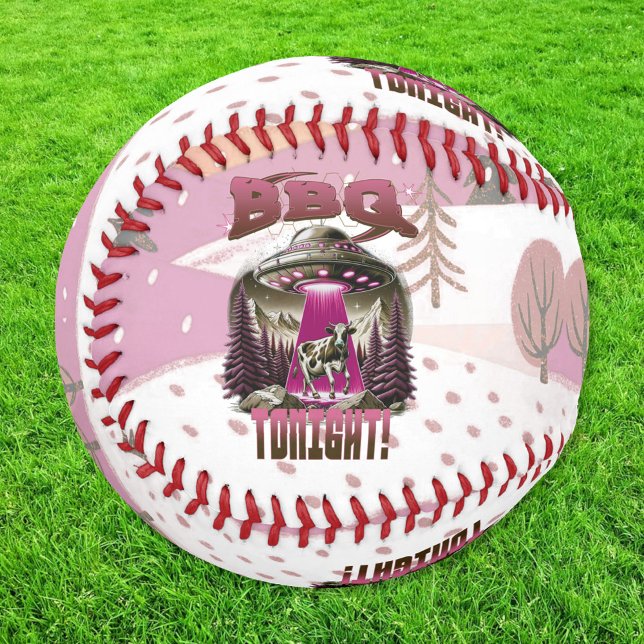 Alien GRILLEN Cow Abduction Joke Baseball (Von Creator hochgeladen)