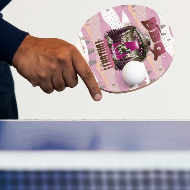 Alien GRILLEN Cow Abduction Joke Tischtennis Schläger (InSitu)