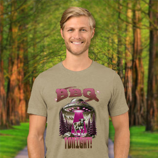 Alien GRILLEN Cow Abduction Joke Tri-Blend Shirt
