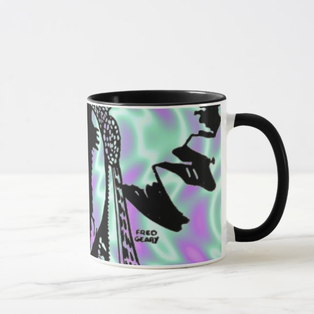 Alien Grün, Indischer Becher Tasse (Rechts)