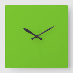 Alien Grün Quadratische Wanduhr