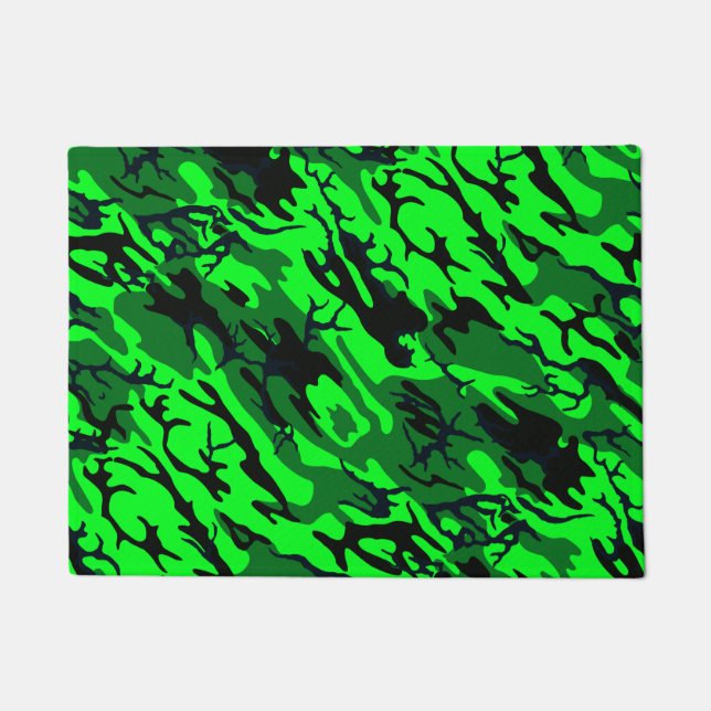 Alien Grüne Camouflage Fußmatte (Vorderseite)