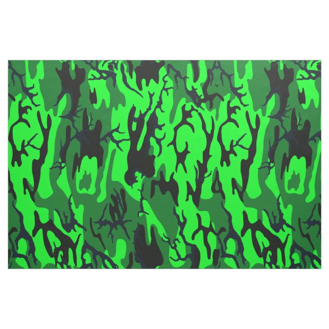 Alien-grüne Camouflage Stoff (Fat Quarter (45,7 x 55,9 cm))