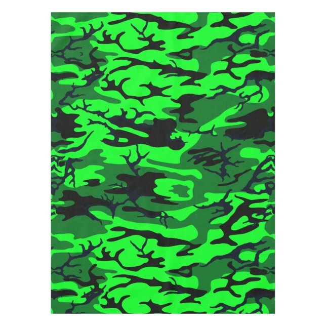 Alien Grüne Camouflage Tischdecke (Vorderseite)