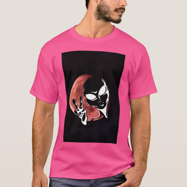 Alien Gruß T-Shirt (Vorderseite)