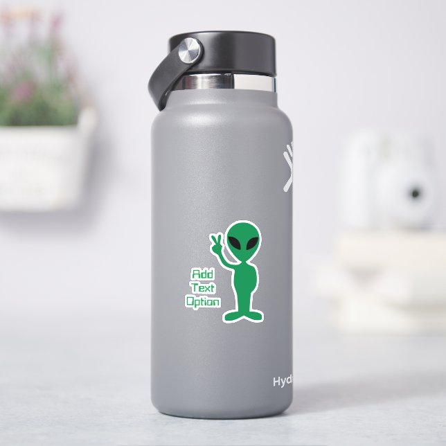 Alien - Hallo Menschen Aufkleber (HydroFlask)