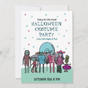 Alien-Halloween-Kostenüm-Party   Kinder-Spaß im We Einladung