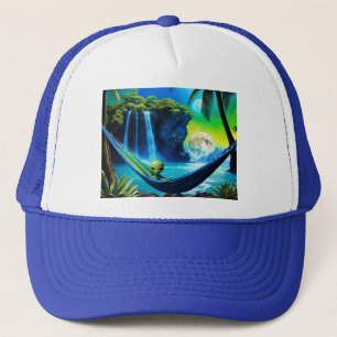 Alien Hammock zu einem Urlaub am Strand Truckerkappe