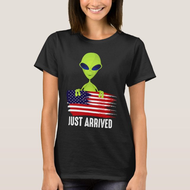 Alien hat gerade Alien für Alien erhalten T-Shirt (Vorderseite)
