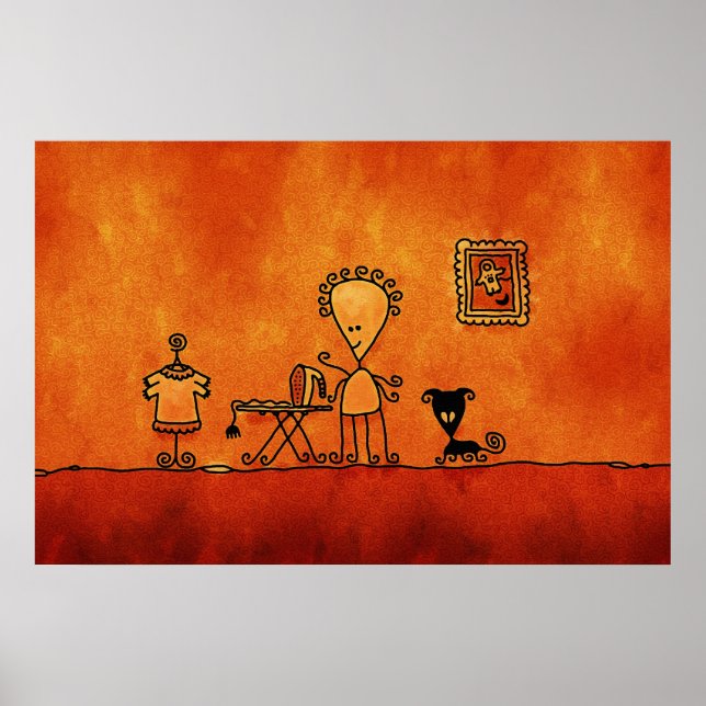 Alien Hausfrau Poster (Vorne)