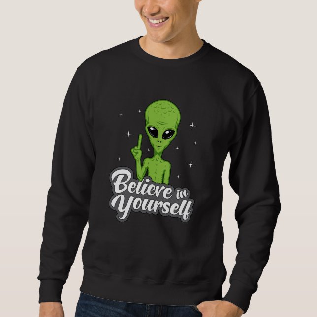 Alien Head Area 51 Ufo Außerirdischen Space Funny  Sweatshirt (Vorderseite)