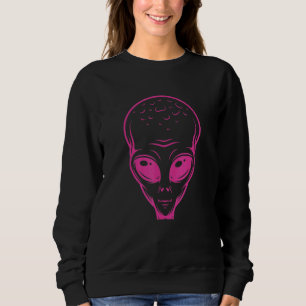 Alien Head Colorful Alien Rave T-Shirt glauben Ufo Sweatshirt