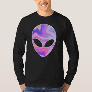 Alien Head Colorful Rave UFO T-Shirt