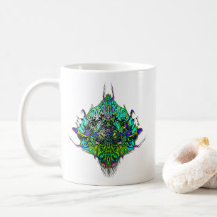 Alien Head Evil Species # 44 - Aqua Kaffeetasse