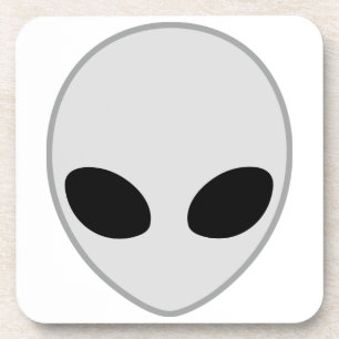 Alien Head Getränkeuntersetzer