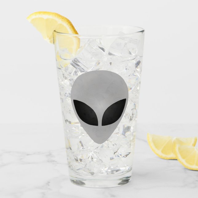 Alien Head Glas (Vorderseite Ice)