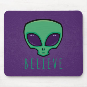 Alien Head glauben Mousepad