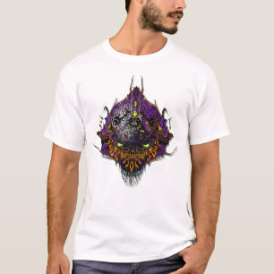 Alien Head - lila T-Shirt