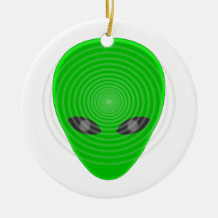 Alien Head Mind Kontrolle Keramik Ornament