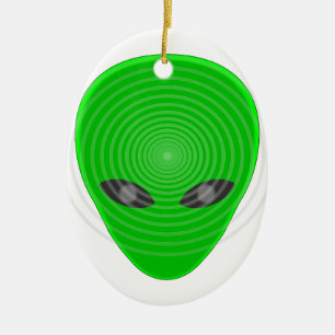 Alien Head Mind Kontrolle Keramikornament