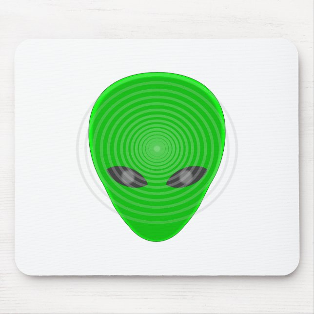 Alien Head Mind Kontrolle Mousepad (Vorne)