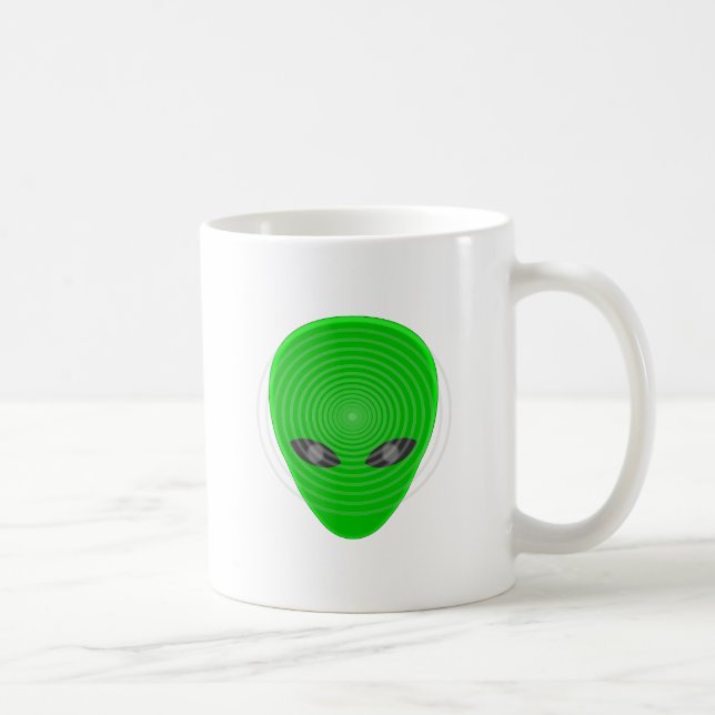 Alien Head Mind Kontrolle Tasse (Rechts)