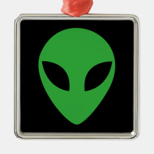 Alien Head Ornament Aus Metall