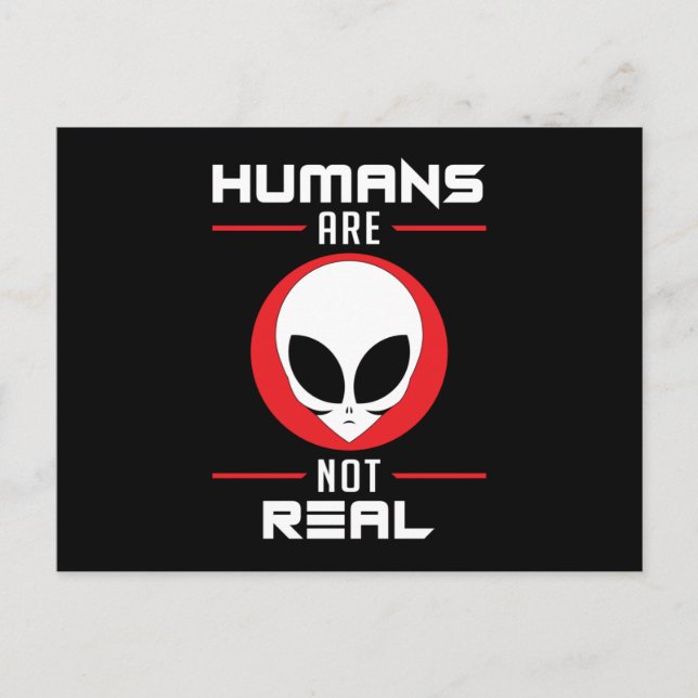 Alien Head Ufo Außerirdischen Area 51 Space Funny  Postkarte (Vorderseite)