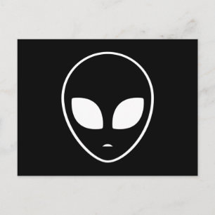 Alien Head Ufo Außerirdischen Space Area 51 Funny Postkarte