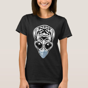 Alien Head UFO Face Mask Ich glaube, Außerirdische T-Shirt