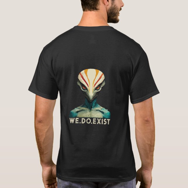 Alien Head - Wir haben T - Shirt (Rückseite)