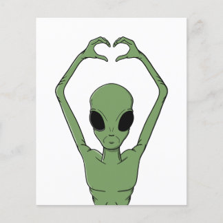 Alien Heart Pose Flyer