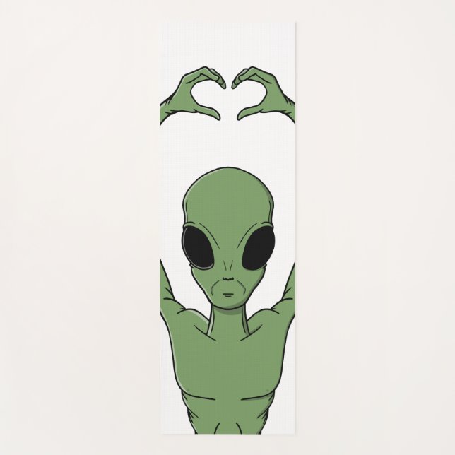 Alien Heart Pose Yogamatte (Vorderseite)